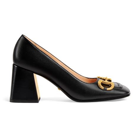 gucci lace pumps|Gucci leather mid heel pump.